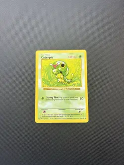 Pokemon Card Shadowless Base Set Caterpie 45/102 WOTC - Image 2