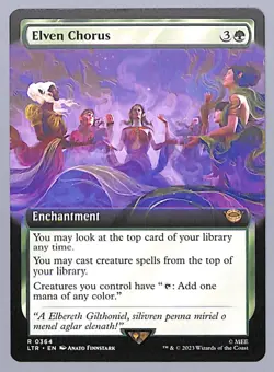 Elven Chorus - Extended Art - 364 - LOTR: Tales of Middle-earth (LTR) MTG - Image 1