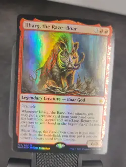 FOIL Ilharg, the Raze-Boar NM x1 War Of The Spark MTG Magic: the Gathering - Image 1