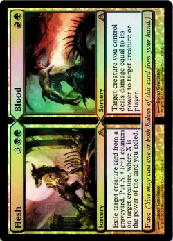 MTG Flesh // Blood | LP Foil | Dragon's Maze (DGM) - Image 1