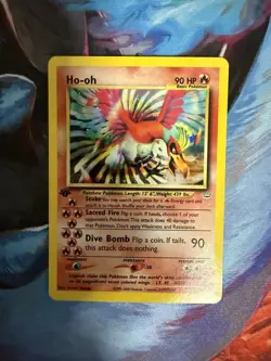 Pokemon TCG Cards Ho-oh 1st Edition 7/64 Neo Revelation Holo Rare EXC-NM - Image 3
