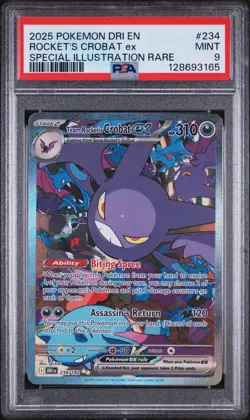Pokemon TCG Team Rockets Crobat EX Destined Rivals #234/182 Sir NM - Image 1