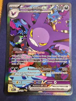 Pokemon TCG Team Rockets Crobat EX Destined Rivals #234/182 Sir NM - Image 1