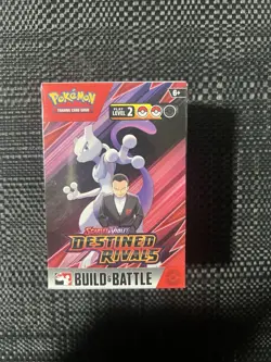 New Sealed Pokemon TCG DESTINED RIVALS Build and Battle Box - 4x Booster Packs! - Image 1