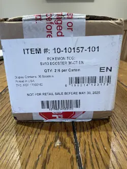 Pokemon TCG Destined Rivals Booster Box 6x Sealed Case - Image 1