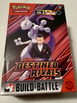New Sealed Pokemon TCG DESTINED RIVALS Build and Battle Box - 4x Booster Packs! - Image 1