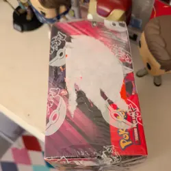 Pokemon TCG Destined Rivals Display Booster Box - Sticker residue on top of box - Image 5