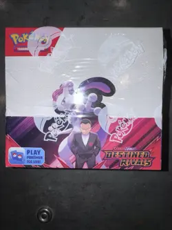 Pokemon TCG Destined Rivals Booster Box 36 Pack New Sealed acrylic case included - Image 1