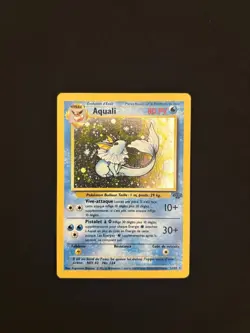 Pokemon TCG Aquali / French Vaporeon 12/64 Jungle Set Holo Rare Unlimited WOTC - Image 1