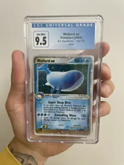 CGC 10 GEM MINT Wailord ex 2003 EX Sandstorm 100/100 Holo Pokemon Card - Image 1