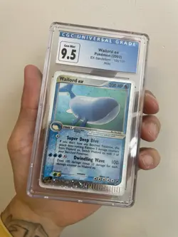CGC 10 GEM MINT Wailord ex 2003 EX Sandstorm 100/100 Holo Pokemon Card - Image 2