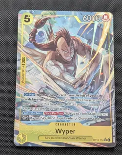 OP15-114 Wyper Alt Art SR Adventure on KAMI's Island One Piece TCG English Card - Image 1