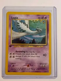 Lugia 20/64 Neo Genesis Rare Pokemon Card WOTC Vintage LP 1st edition NM - Image 1