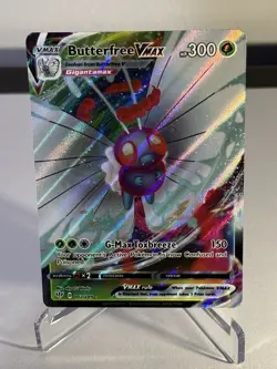 Pokemon TCG Butterfree VMAX Darkness Ablaze Holo Ultra Rare Card 002/189 - Image 1