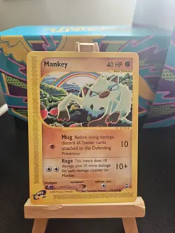 NM Mankey Reg. Non-Holo 92/147 Aquapolis Pokemon Card - Image 1