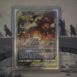 Pokemon Reshiram & Charizard GX SM201 SM Promo TAG TEAM GX Holo Card English - Image 1