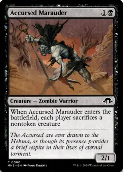 MTG Accursed Marauder Normal NM Modern Horizons 3 Magic 80 - Image 1