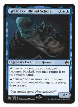 Magic: The Gathering - Grazilaxx, Illithid Scholar, (AFR) #060 Rare NM - Image 1