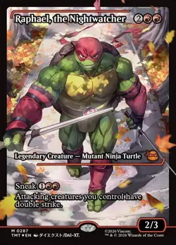 Raphael, the Nightwatcher * Showcase FOIL * - TMT Teenage Mutant Ninja Turtles - Image 1