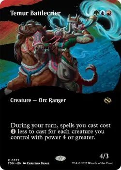 Temur Battlecrier (Borderless) R Tarkir: Dragonstorm 372 NM - Image 1