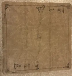 1994 SpellGround Playmat Tan V1 Original 2-Player Khalsa Brain Games LP/NM - Image 1