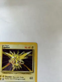 Pokemon TCG Zapdos Base Set 16/102 Holo Unlimited. Wear All Over No Creases. - Image 5
