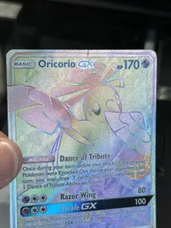 Pokemon Oricorio GX 255/236 Rainbow Rare Cosmic Eclipse - Image 3