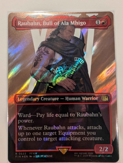 Raubahn, Bull of Ala Mhigo (Surge Foil) - NM - English - FINAL FANTASY - Image 1