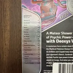 Pokemon Trading Card Game Battle Deck Deoxys V Set, Factory Sealed - Image 5