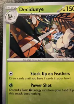 Decidueye 005/064 Uncommon Scarlet & Violet: Shrouded Fable Pokemon TCG - Image 2