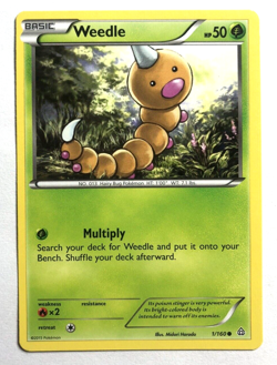 Weedle 1/160 XY Primal Clash Pokemon Regular Common NEAR MINT NM - Image 3