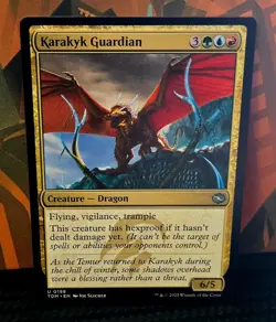 magic the gathering - Karakyk Guardian - Dragon - Flying - Vigilance - Trample - Image 1