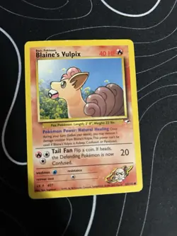 Blaine's Vulpix 065/132 Gym Heroes Common Regular Basic 40 HP Pokemon Company - Image 1