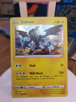 Zekrom Vivid Voltage 060/185 Holo Pokemon TCG NM Rare Pack Fresh 2020 - Image 1