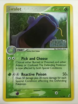 Swalot 11/100 Reverse Holo – Crystal Guardians - Pokemon TCG - Image 1