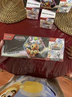 Pokemon TCG Prismatic Evolutions Surprise Box + Booster Bundle Sams Club Sealed - Image 1