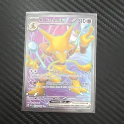 Pokemon Alakazam EX 188/165 SV151 Ultra Rare Full Art Holo 310 HP Mind Jack - Image 1