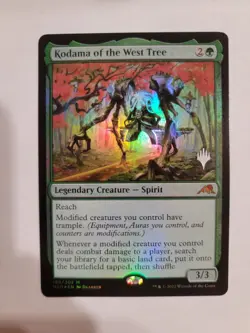 Kodama of the West Tree - PROMOSTAMPED - Kamigawa: Neon Dynasty FOIL - Near Mint - Image 1