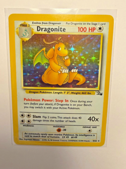 1999 Pokemon Dragonite 4/62 Fossil Holo - Image 1