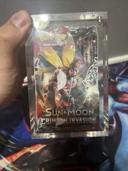 Pokemon (1) Sun And Moon: Crimson Invasion Sealed Booster Box W/ Acrylic Case - Image 3