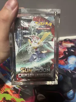 Pokemon (1) Sun And Moon: Crimson Invasion Sealed Booster Box W/ Acrylic Case - Image 5
