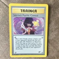 Pokemon Sabrina's Psychic Control Trainer Regular 121/132 English - Image 1