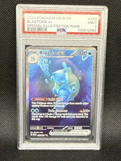 Blastoise EX 200/165 SV Scarlet & Violet 151 SIR PSA 9 Pokemon TCG 2023 - Image 1