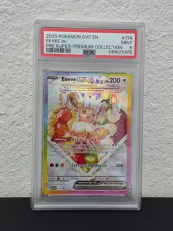 Eevee ex #174 PSA 9 Prismatic Evolutions Super Premium Collection Promo Pokemon - Image 1