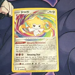 The Pokemon Company Jirachi 119/185 Vivid Voltage Amazing Rare Holo English - Image 2