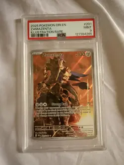 2025 Pokemon SV Destined Rivals #201 Zamazenta IR PSA 9 - Image 1