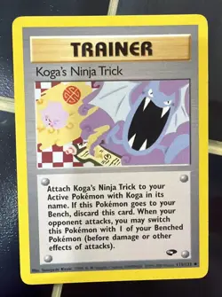Pokemon Gym Challenge – Koga's Ninja Trick 115/132 – Uncommon Trainer - Image 1