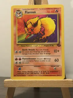 1999 Vintage Pokemon Flareon 19/64 Jungle Non Holo Condition Rare Wotc - Image 1