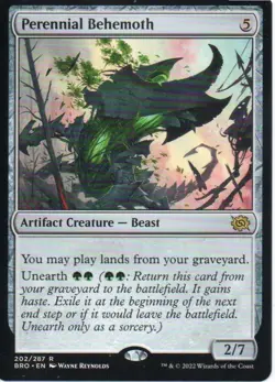 Magic the Gathering CCG - Perennial Behemoth #202 Rare - Image 1