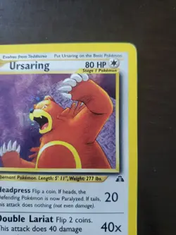 Pokemon Ursaring Neo Discovery Unlimited 15/75 Holo Rare - Image 4